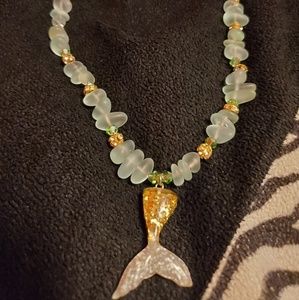 Custom made mermaid necklace.